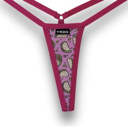 Tacos - Pink- Extreme G-String Underwear image 1