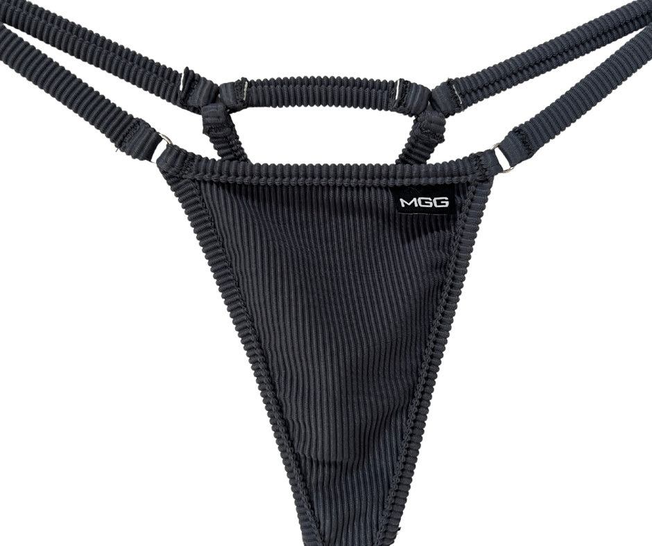 Slate Gray - Open Triangle Bikini Bottom image 3