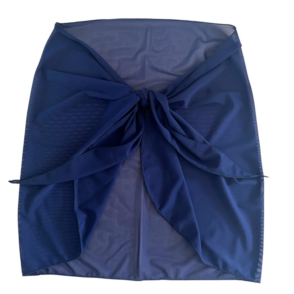 Navy Blue Sheer Sarong Coverup image 2