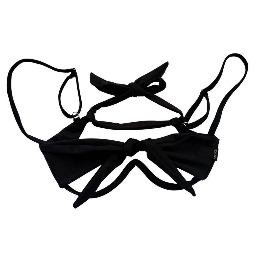 Midnight Black - Peek-a-Boo Underwire Bikini Top image 4