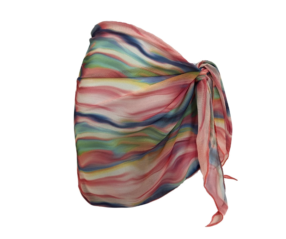 Gelato Swirl Sheer Sarong Coverup image 0
