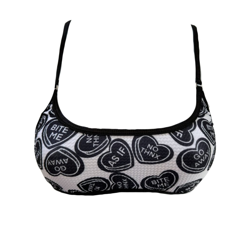 Love Stinks Candy Hearts - Leisure Bralette image 0