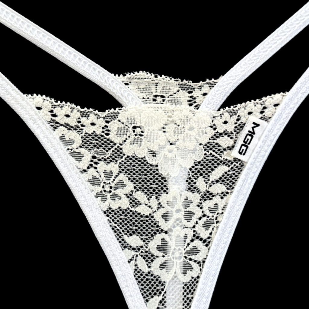 Angel White - Lace Thong G-String Underwear image 3