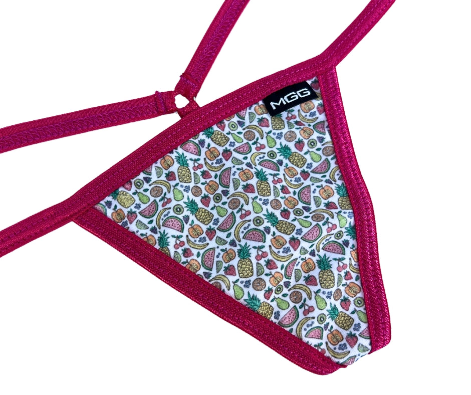 Mid Rise String Summer Fruit - Cotton - Low Rise G-String Underwear – Micro Gigi