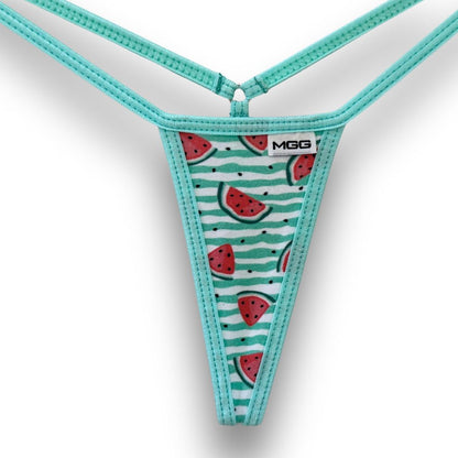 Summer Watermelon - Aqua - Mini Cotton G-String image 2