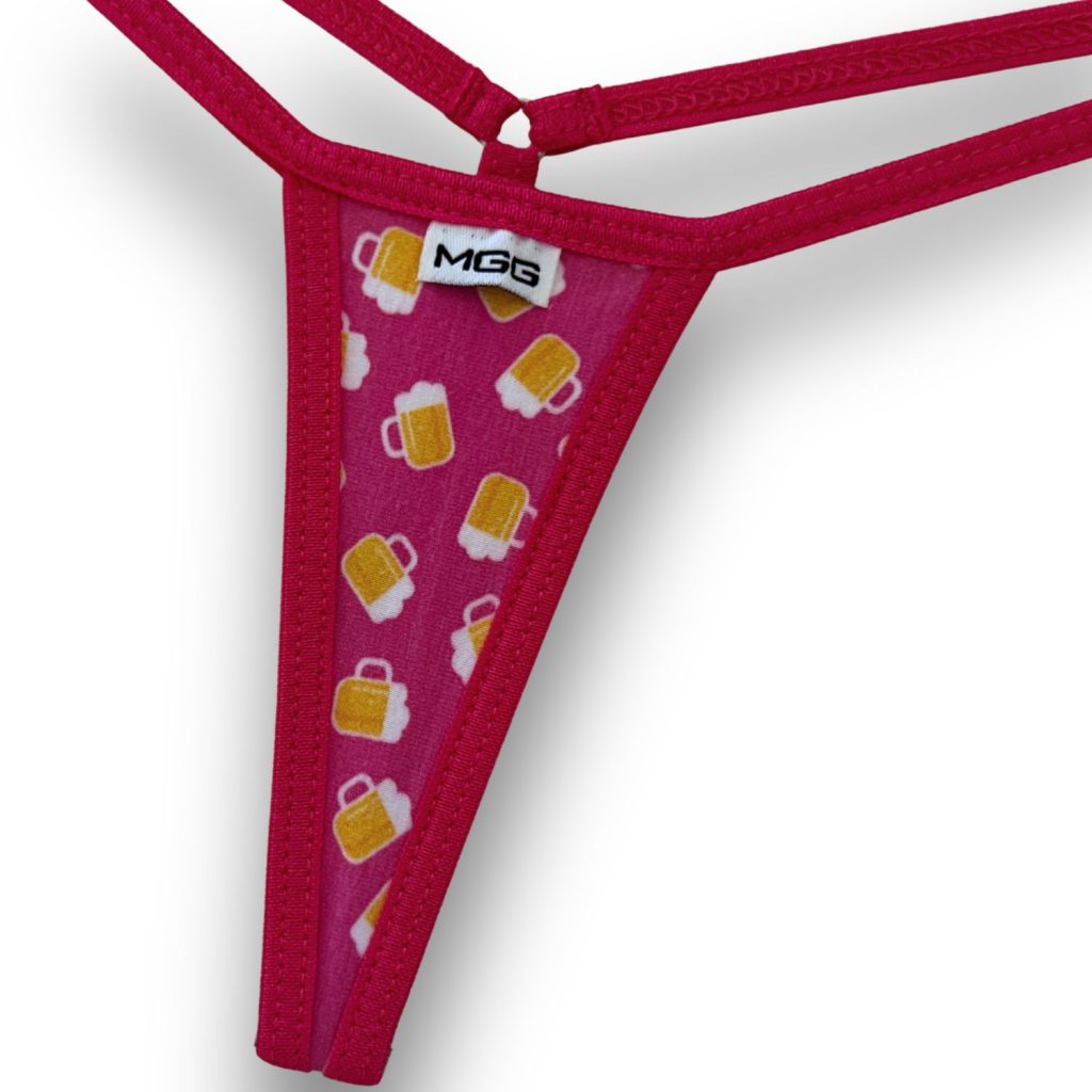 Beer Mugs -Pink - Extreme Cotton G-String image 2