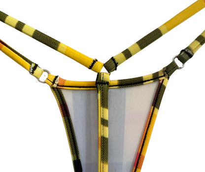 Clueless - Yellow Plaid - Nano Bikini Bottom image 3