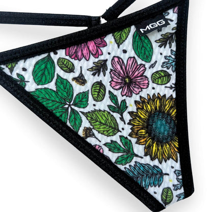 Fall Flowers - Low Rise Cotton G-String