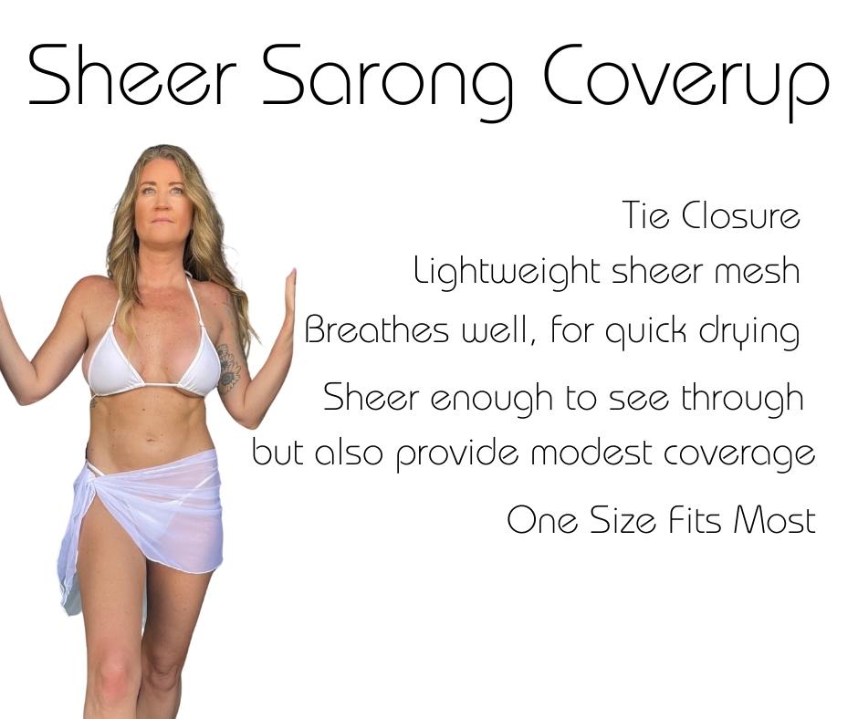 Gelato Swirl Sheer Sarong Coverup image 2