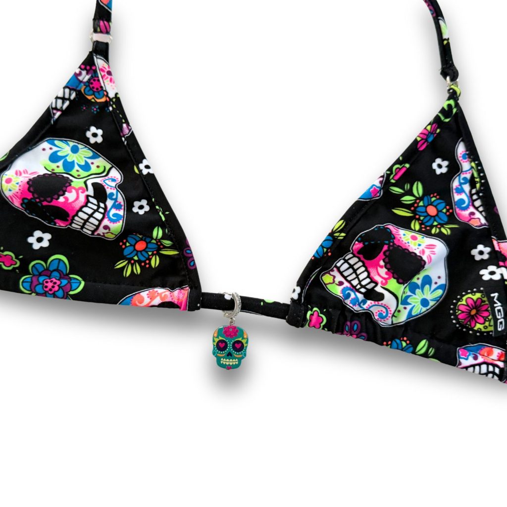 Sugar Skull Bikini Top Charm image 3
