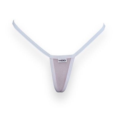 Light Pink & White - Sparkle Sheer- Extreme G-String Underwear