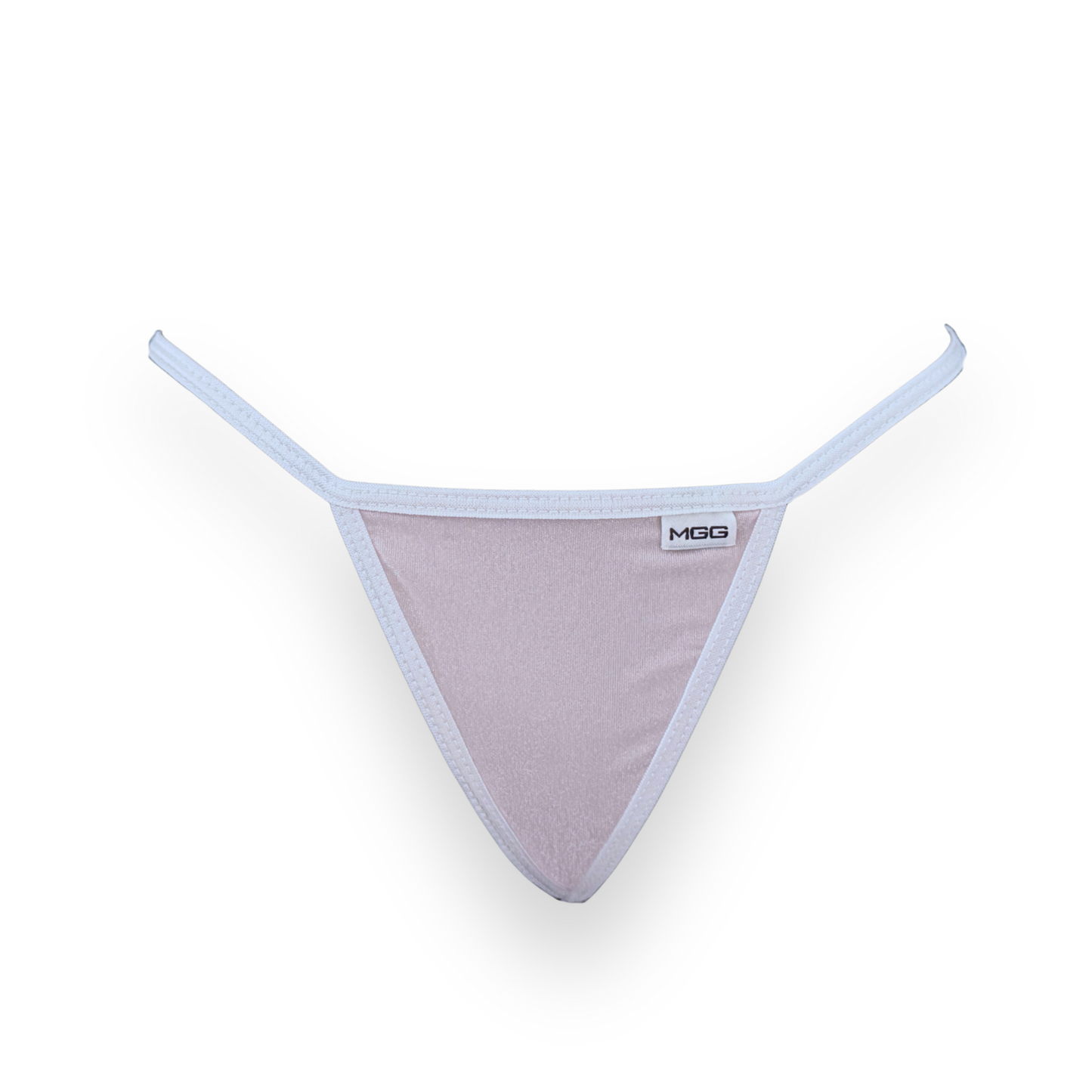 Light Pink & White - Sparkle Sheer - Low Rise G-String Underwear