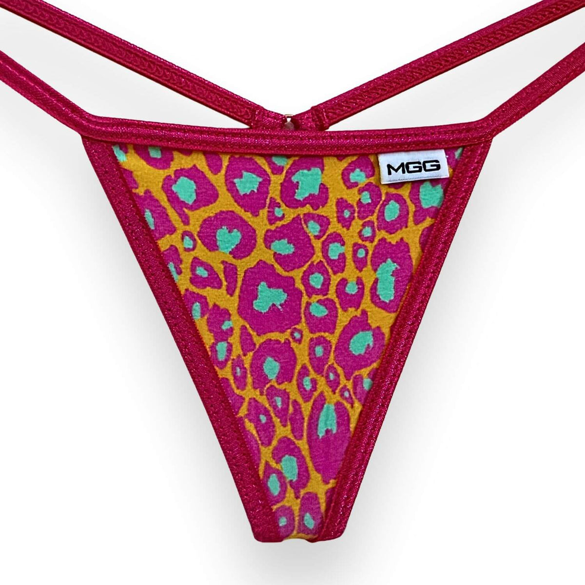 Neon Leopard - Low Rise Cotton G-String