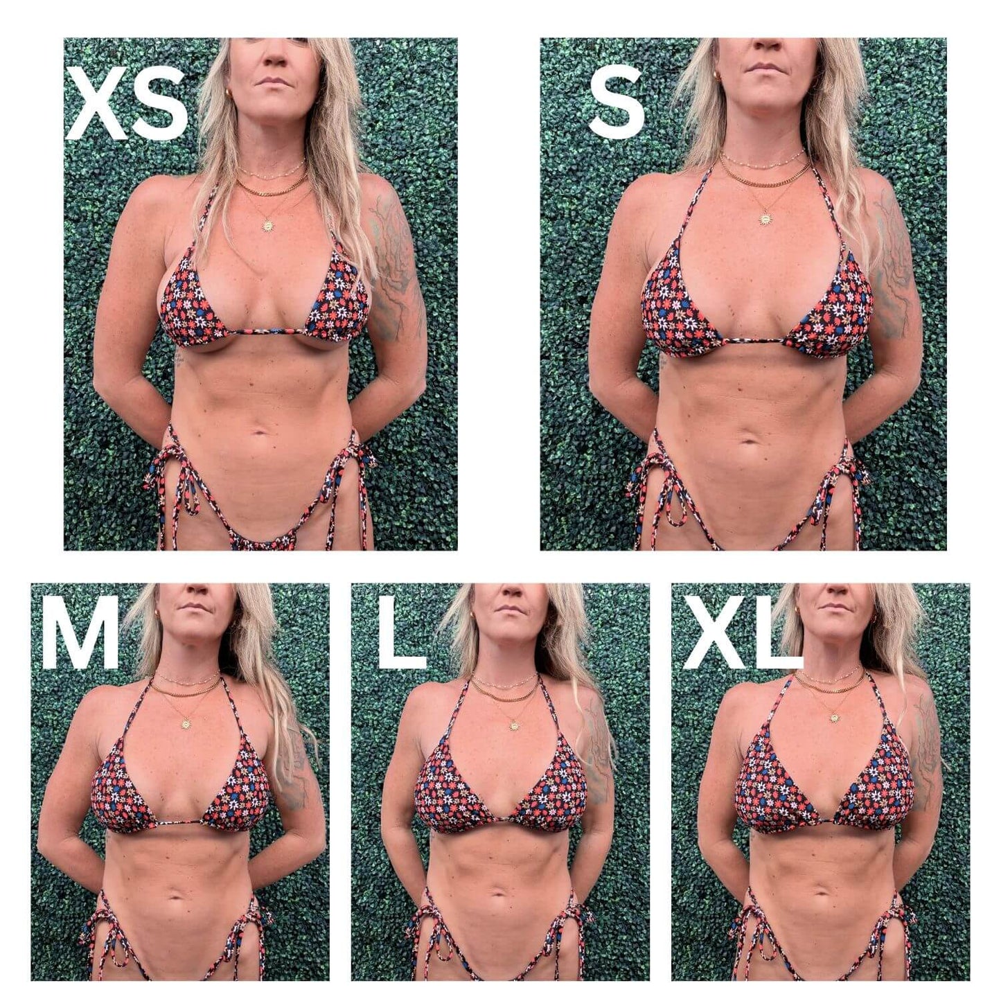 Pop Flower - Triangle Bikini Top