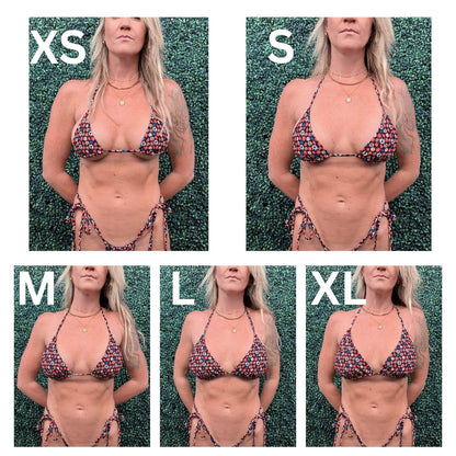 Pop Flower - Triangle Bikini Top