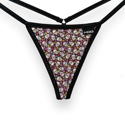 Sugar Skulls - Low Rise Cotton G-String