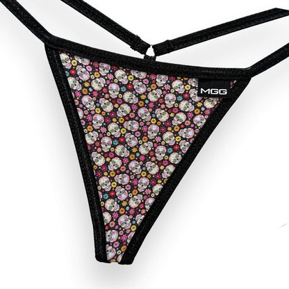 Sugar Skulls - Low Rise Cotton G-String