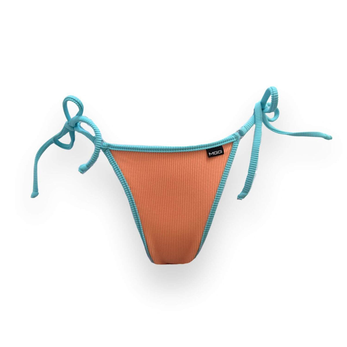 Coastline - Negro - Braguita de bikini brasileña con lazos laterales
