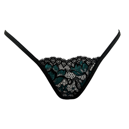Teal - Lace G-String Lingerie
