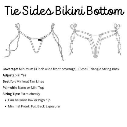 Tahitian Tides - Tie Sides Bikini Bottom