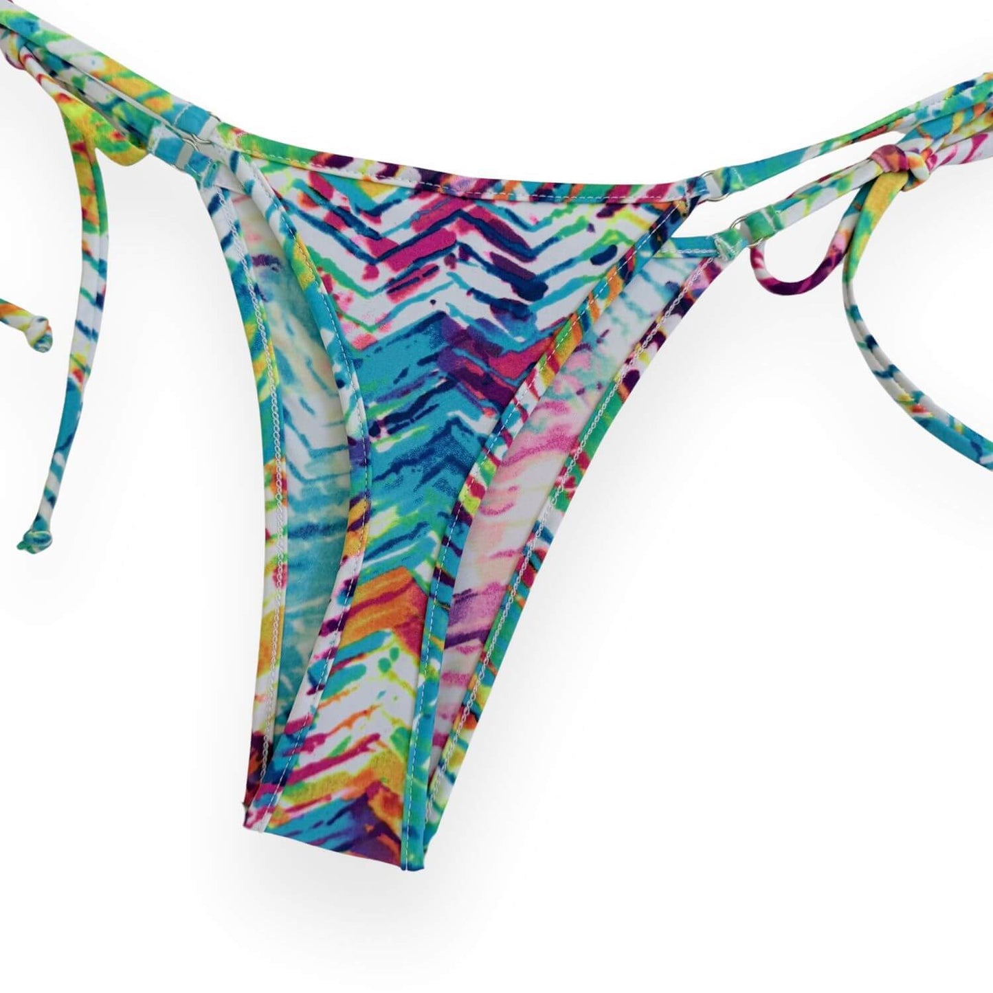 Vivid Waves - Brazilian Tie Sides Bikini Bottom