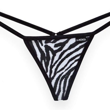 Zebra Print - Low Rise Cotton G-String