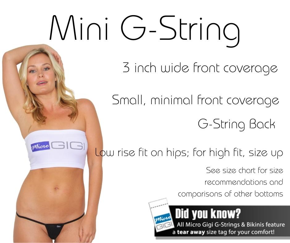 Miss Peaches - Low Rise G-String Underwear - Micro Gigi