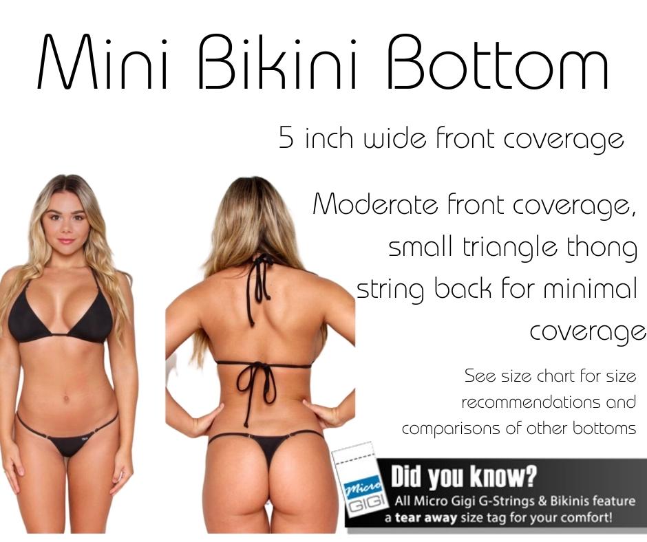 Midnight Black - Mini Bikini Bottom