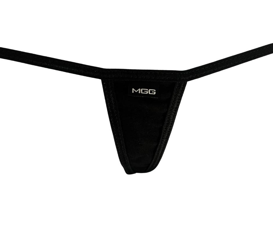 Black & Tan Cotton - Extreme G-String Underwear - Micro Gigi