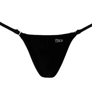 Midnight Black - Brazilian Bikini Bottom - Micro Gigi