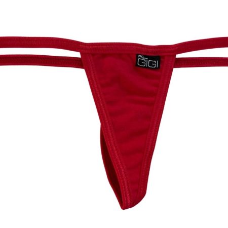 red cotton mini g-string