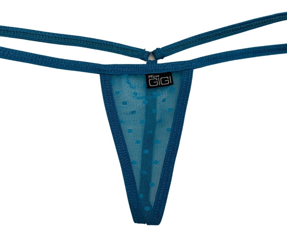 Women's Polka Dot Sheer Lingerie T-back Thongs G String Sexy Underwear