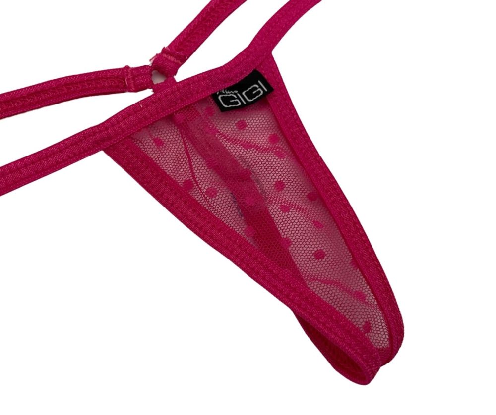 Polka Dot Sheer - Mini G-String Underwear - Micro Gigi