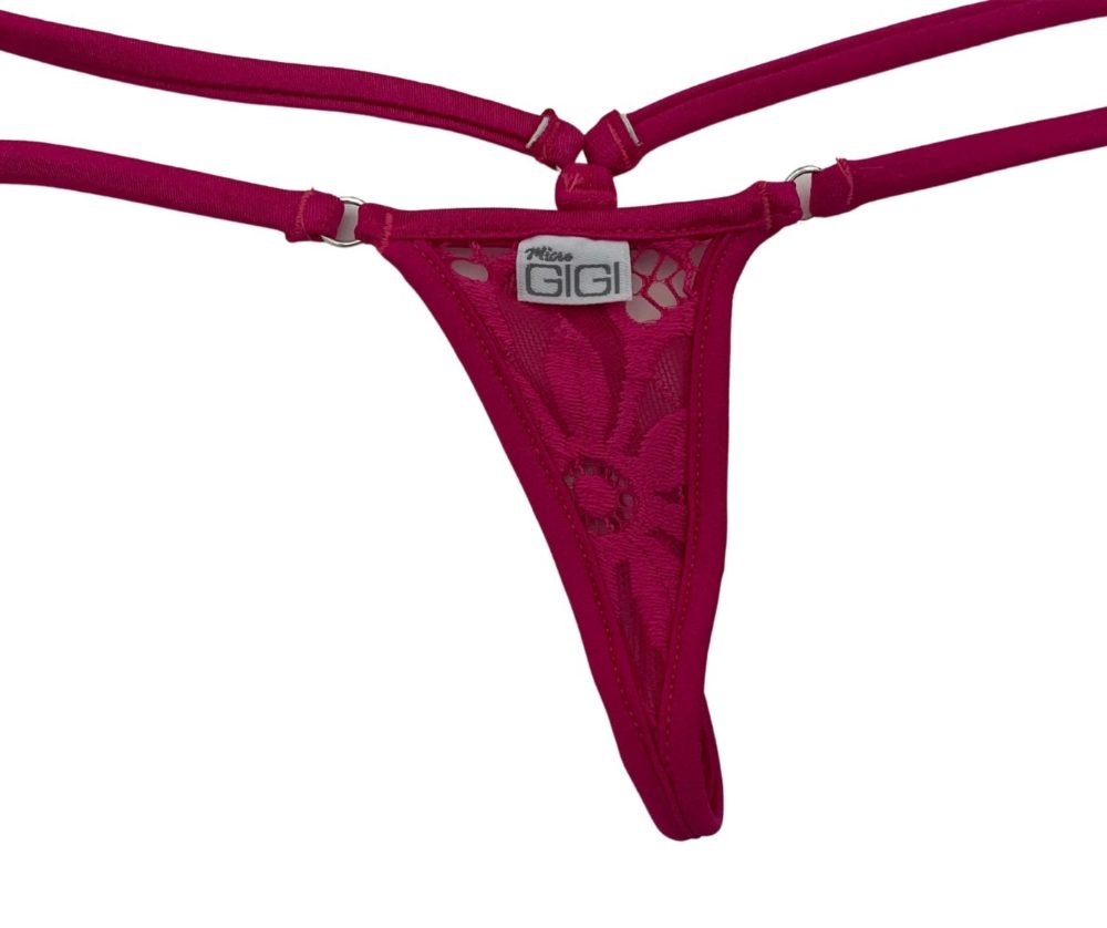 Micro G String Side Tie Bikini Bottom in Fuchsia