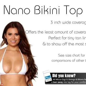Angel White Nano - Bikini Top