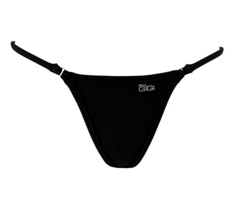Midnight Black - Open Triangle Bikini Bottom - Micro Gigi