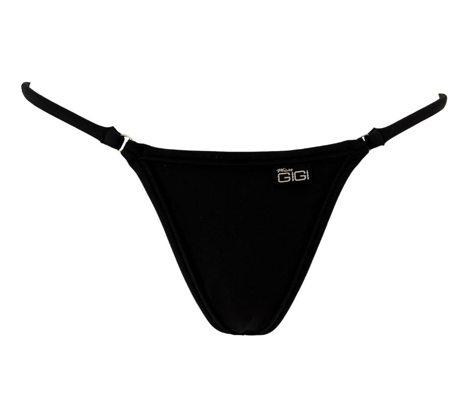 Black open triangle bikini