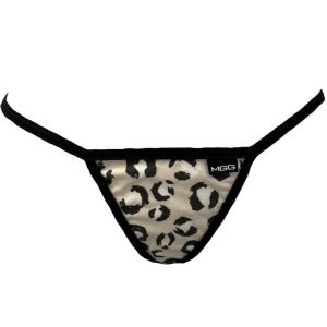 low rise snow leopard winer g-string