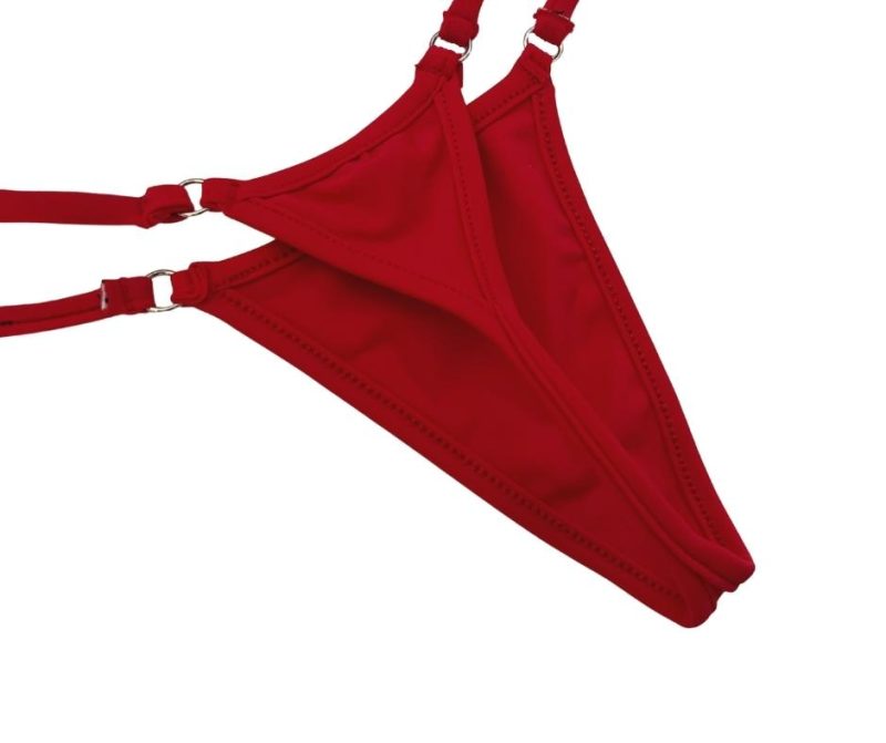 Candy Apple Red - Mini Bikini Bottom - Micro Gigi