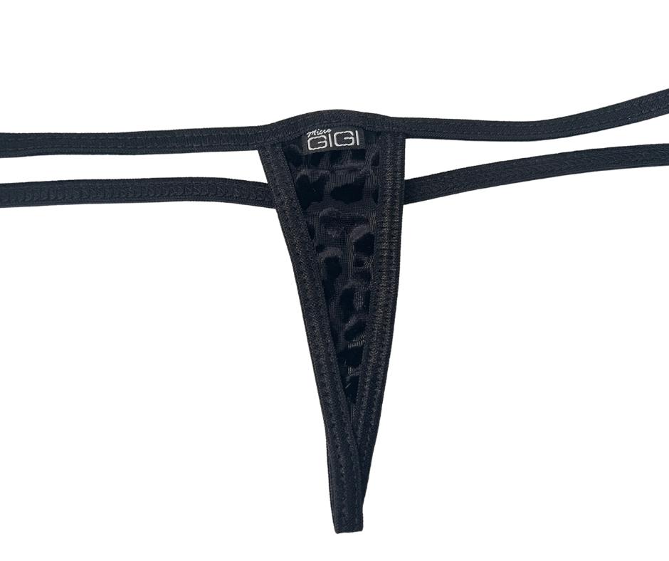 Velvet Leopard Semi Sheer - Extreme G-String Underwear