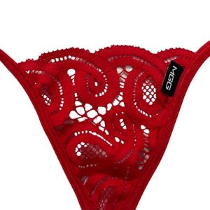 Red Lace G-String 4