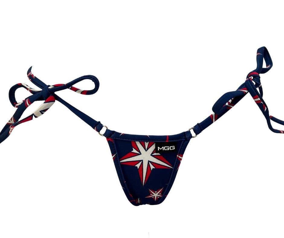 firecracker tie sides bikini