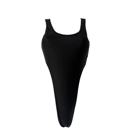 midnight Black High legged One Piece