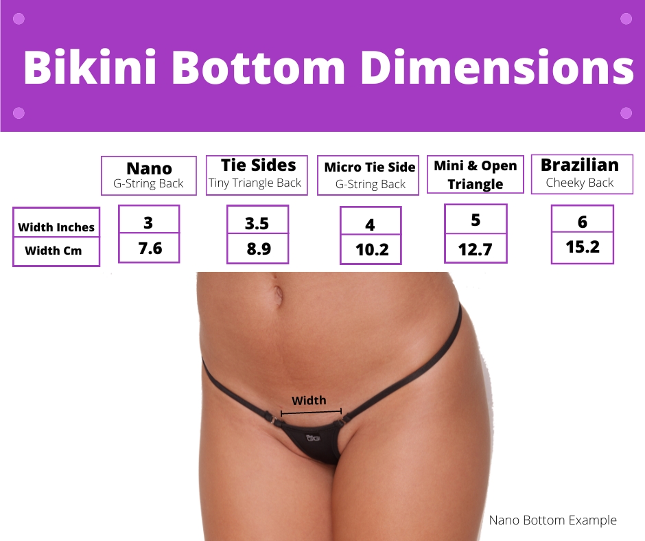 bikini bottom size chart