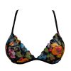 black floral lace bralette
