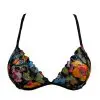 black floral lace bralette