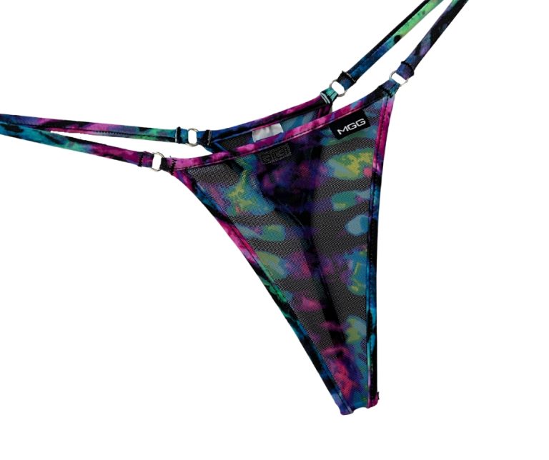 Neon Tropic Sheer - Mini Bikini Bottom - Micro Gigi