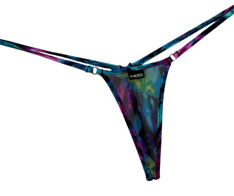Sheer Neon Tropic - Nano Bikini Bottom - Micro Gigi