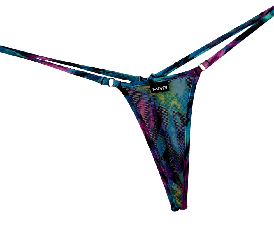 Bronze Iridescent Snake Print Python G String Thong Y Bottom Thong Micro  Bikini Plus Size Available XS-XXL 