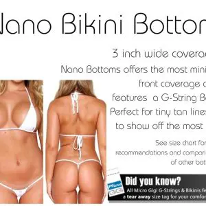 Angel White - Nano Bikini Bottom - Micro Gigi